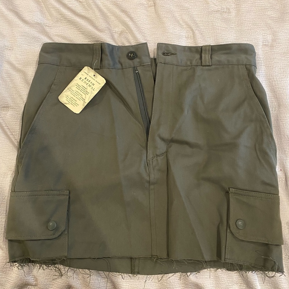 Army Green Cargo Mini Skirt from Urban Outfitters